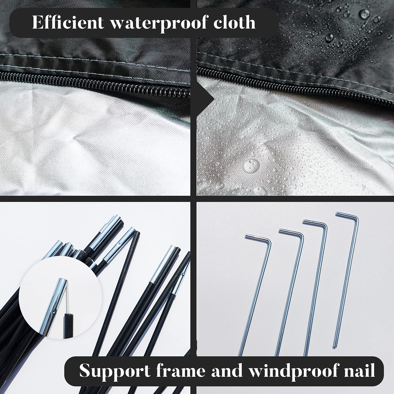 MAIZOA folded tent packed for transport and easy storage