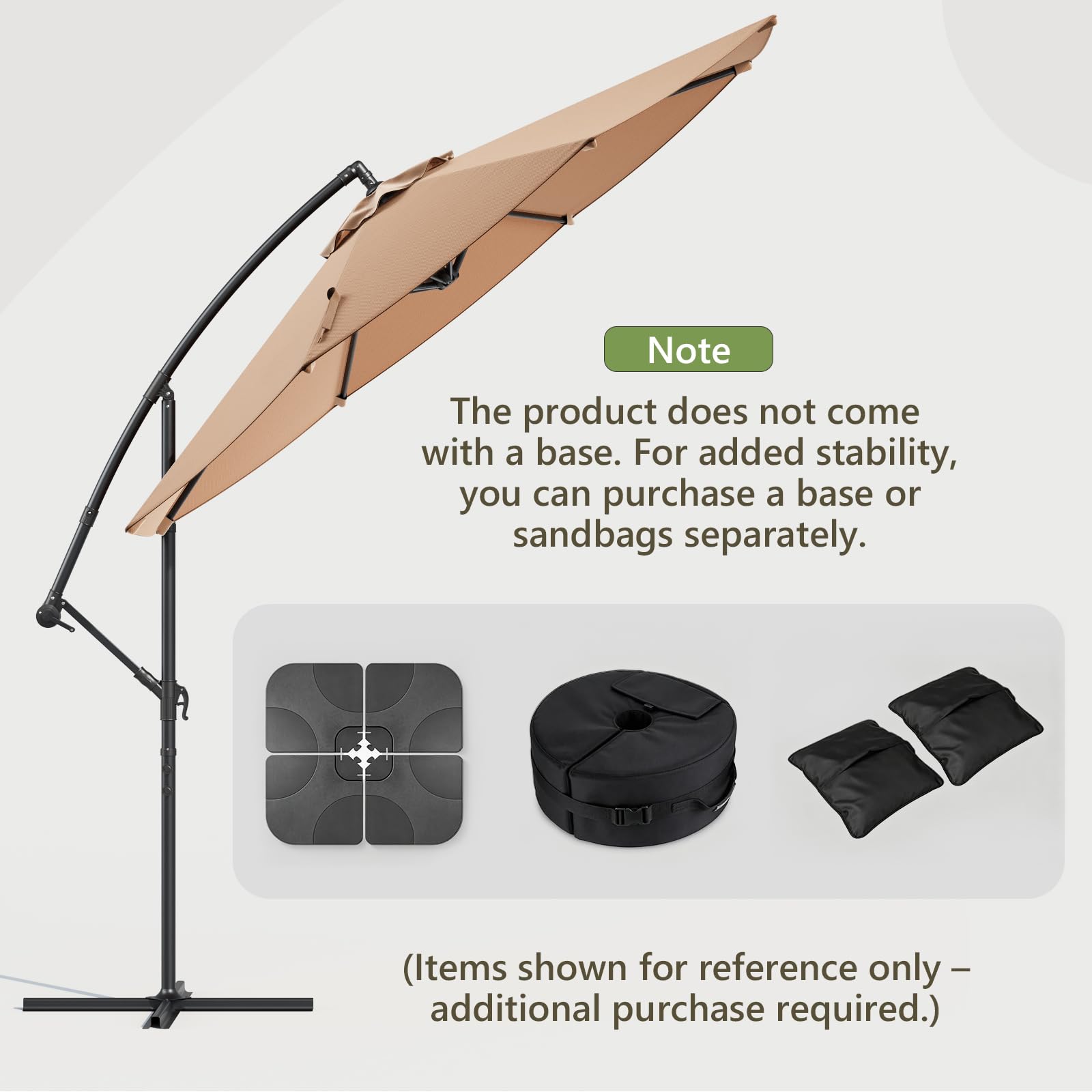 MAKE CHANGES 360° rotation demonstration enabling full-day shade