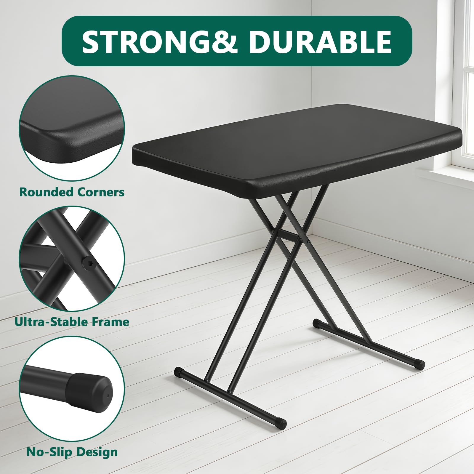 MAKE CHANGES folded flat for compact storage and easy transport