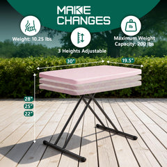 MAKE CHANGES folded flat to 2.5 inches for compact under-bed storage