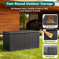 MAKE CHANGES open box interior showing roomy 100 gallon capacity