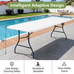MAKE CHANGES table folded and carried with handle for convenient storage