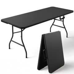 MAKE CHANGES front view of table showing full length and sturdy frame benefit portable hosting