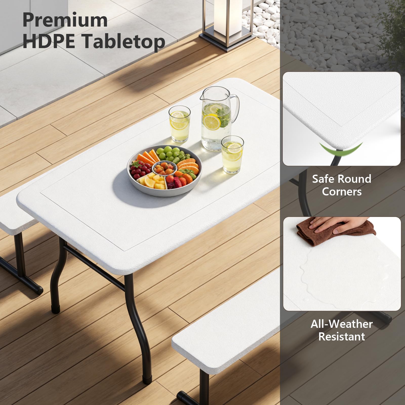 MAKE CHANGES table in playroom configured for crafts showing indoor adaptability
