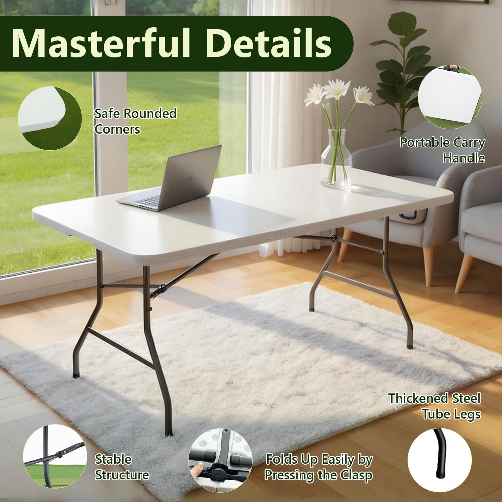 MAKE CHANGES tabletop texture close-up that wipes clean and resists spills