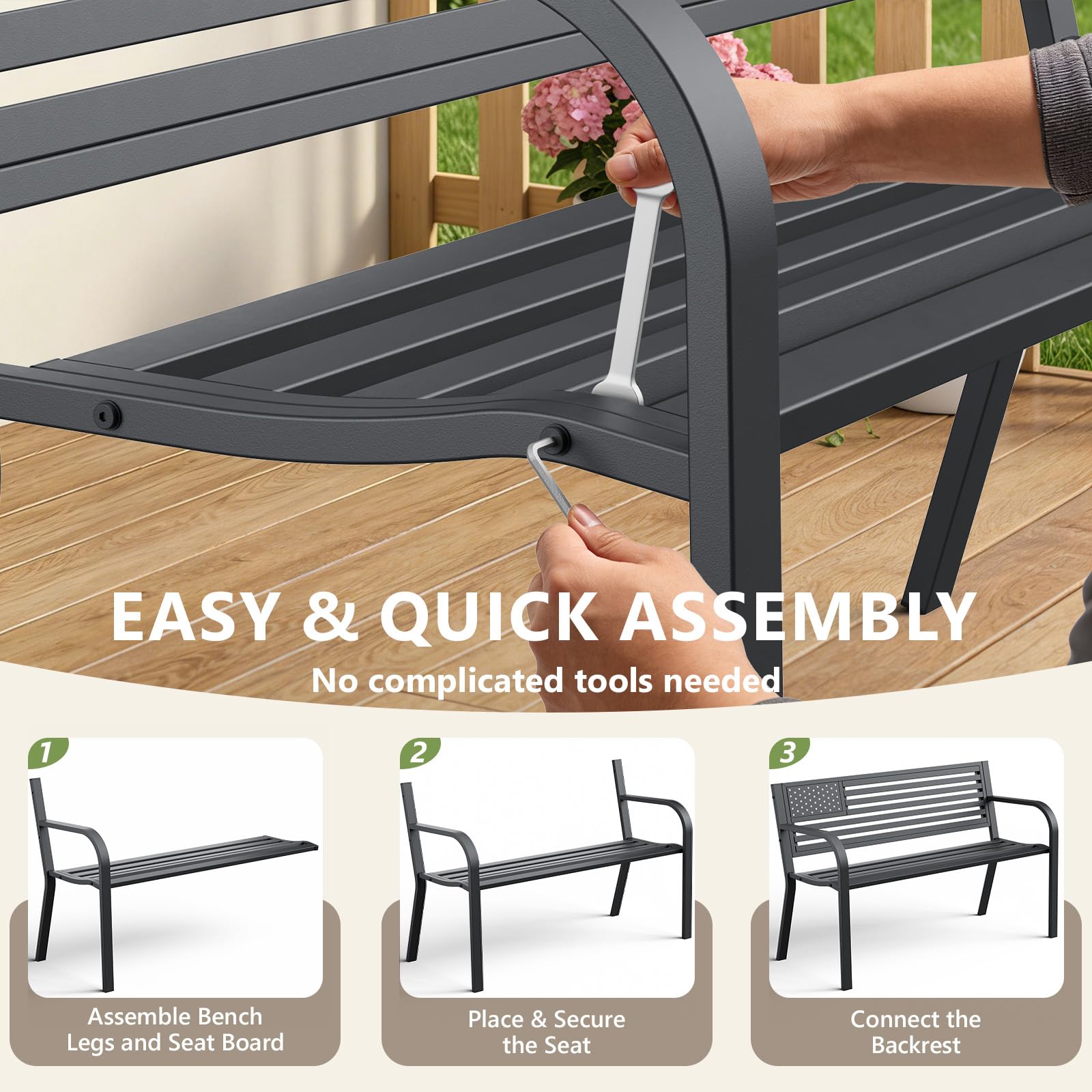 MAKE CHANGES weather-resistant finish close-up showing corrosion protection
