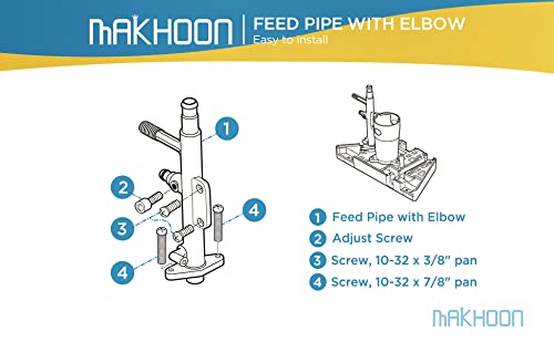 MAKHOON feed pipe installed on cleaner head demonstrating restored tracking
