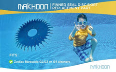 MAKHOON finned seal close-up highlighting seal fins to restore suction efficiency