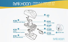 MAKHOON Polaris 280 close-up gear view highlighting durable construction benefit
