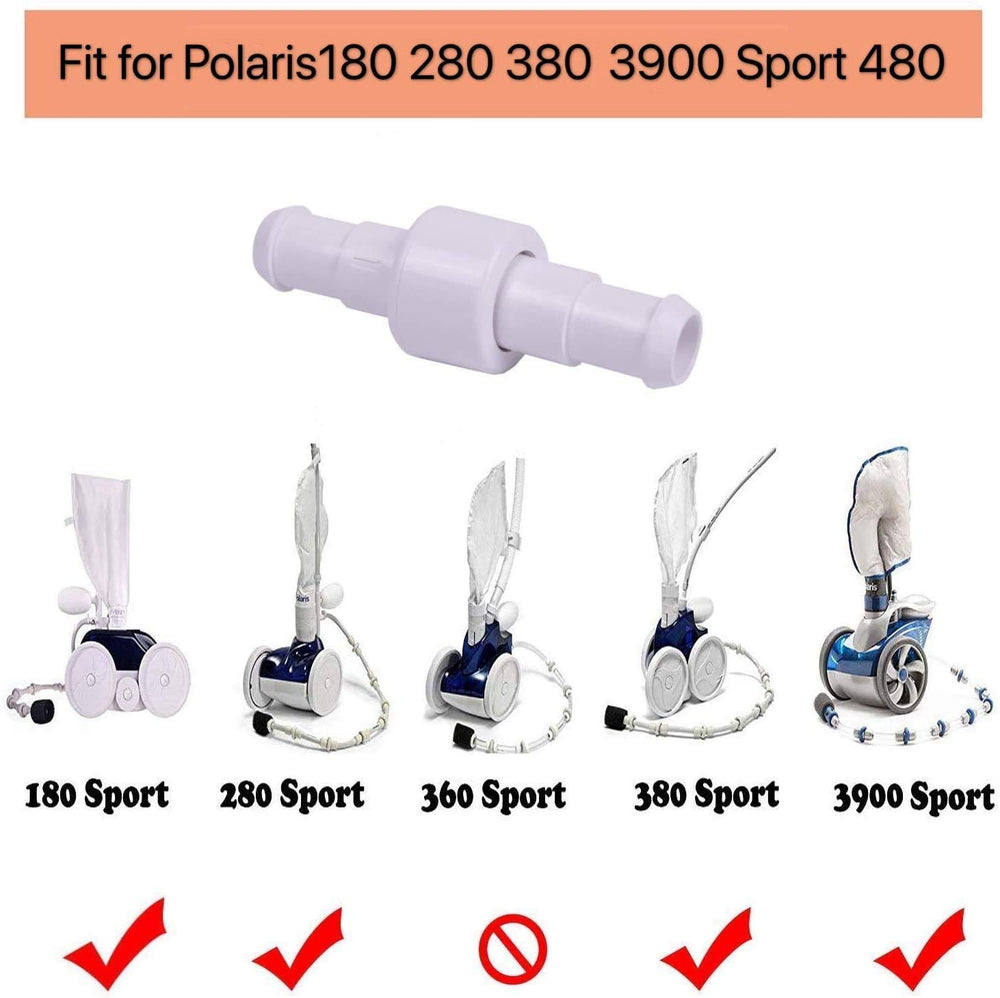 MAKHOON swivel installed on pool hose demonstrating improved movement and leak prevention