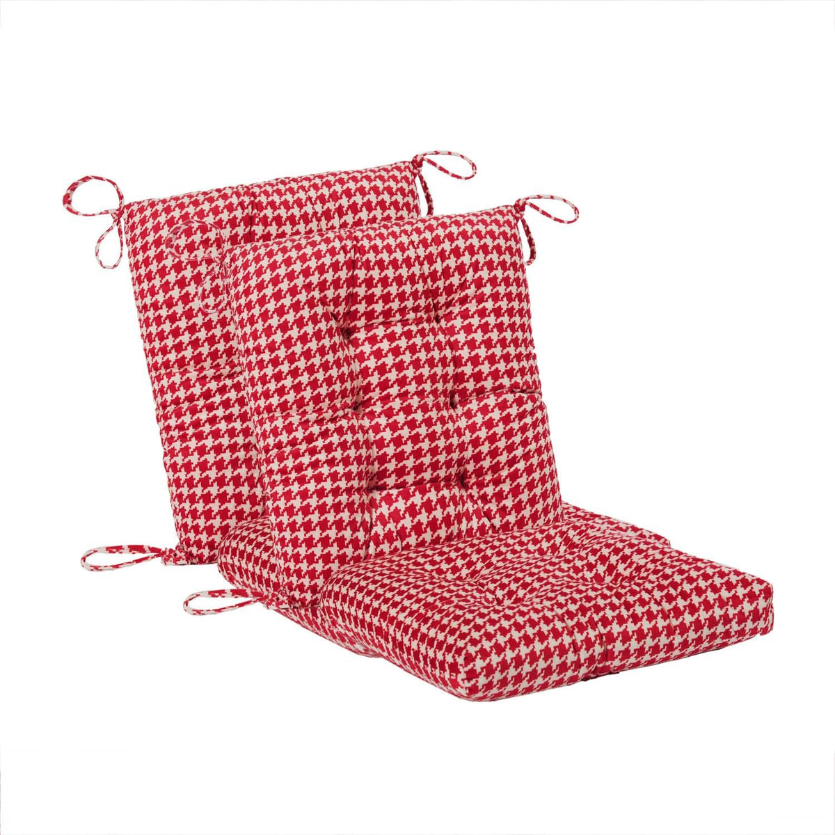 Makimoo front view of both cushions showing pattern and complete set comfort