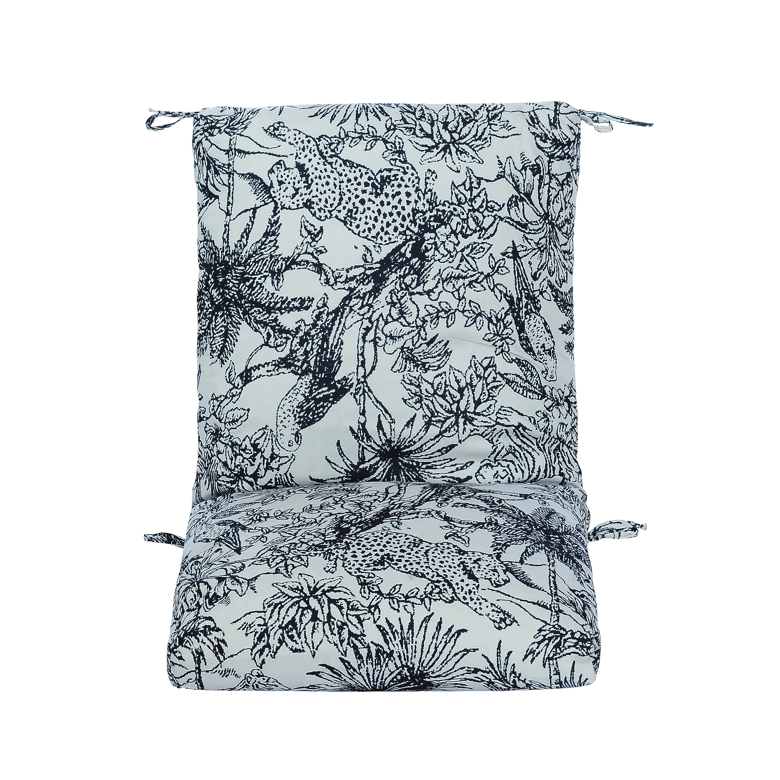 Makimoo Jungle Leopard fabric close-up showing treated canvas for durability
