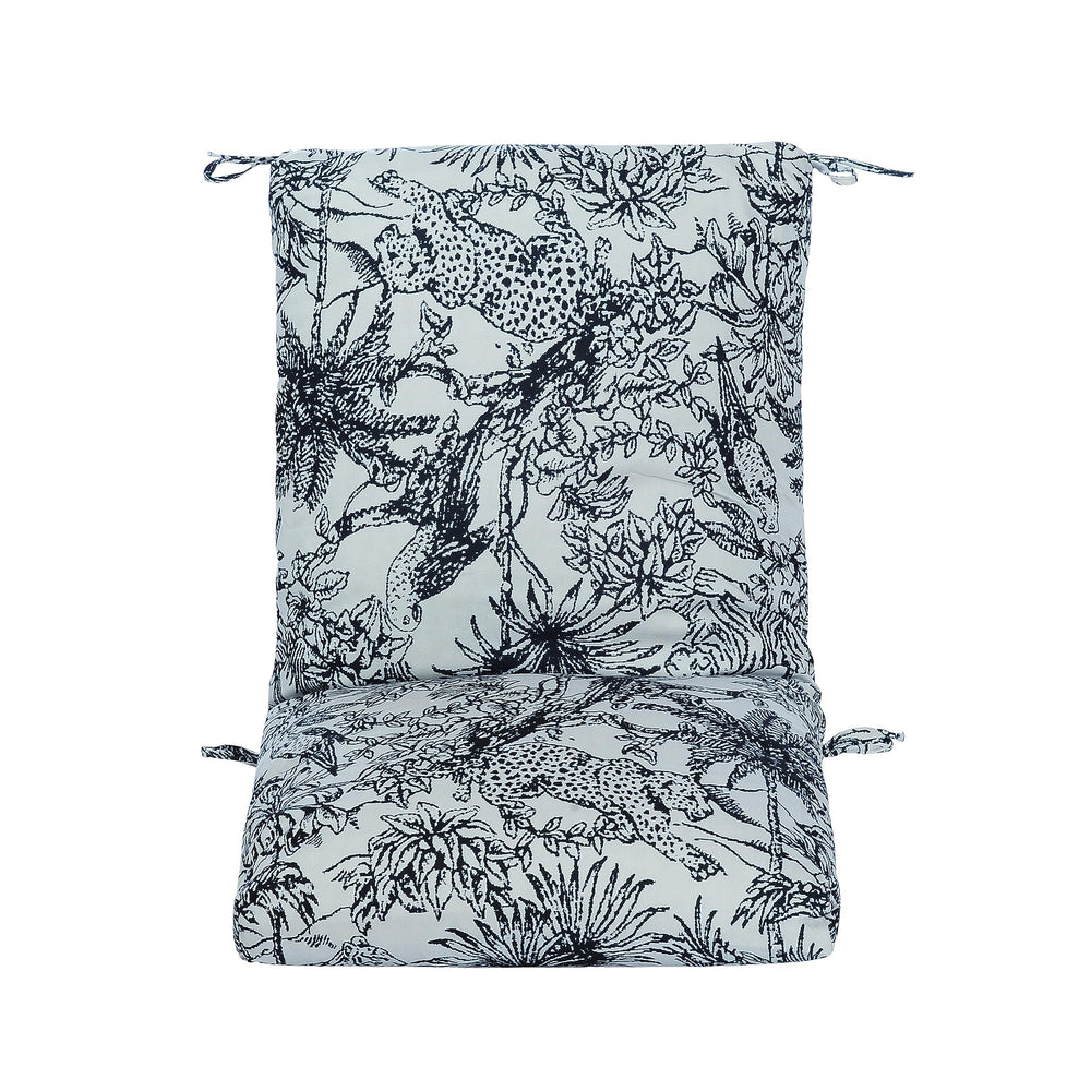 Makimoo Jungle Leopard fabric close-up showing treated canvas for durability