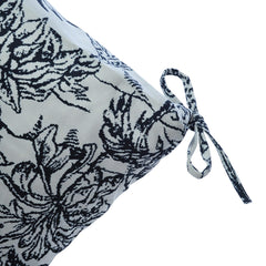 Makimoo Jungle Leopard cushion tied on chair preventing slipping during use