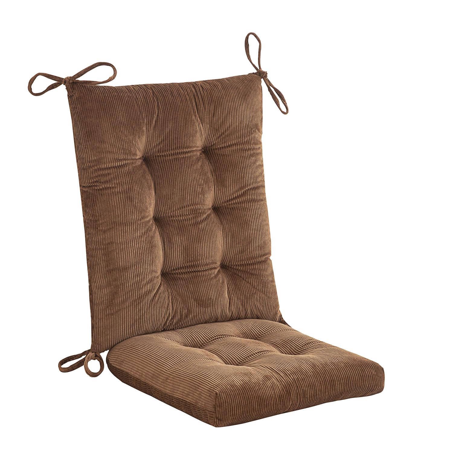 Makimoo side view of fabric ties demonstrating secure attachment to chairs