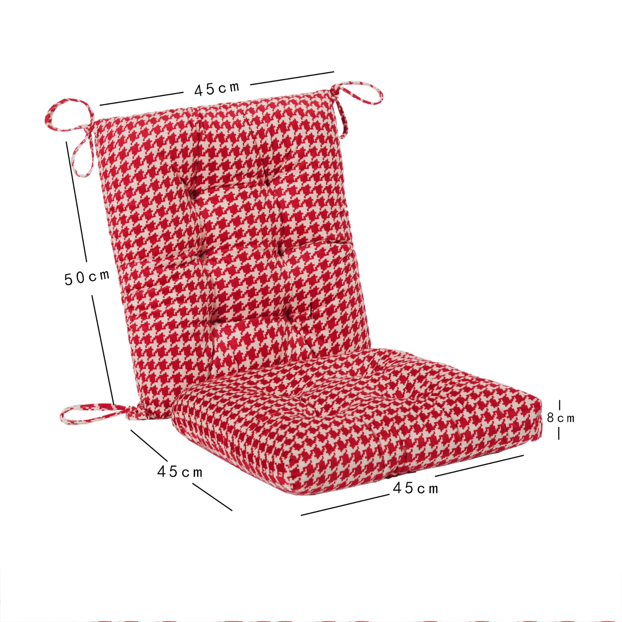 Makimoo cushions next to ruler illustrating dimensions and fit clarity