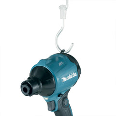 Makita DAS180Z in use blowing dust from electronics for efficient cleanup