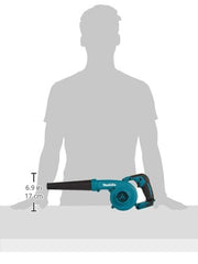 Makita nozzle detail highlighting airflow port for targeted blowing