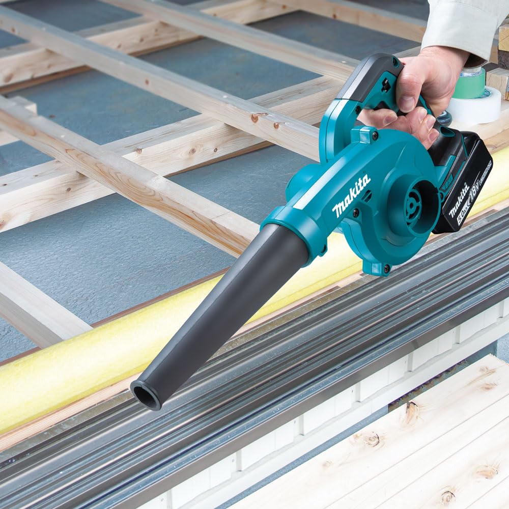 Makita control dial and dimensions showing power settings and compactness