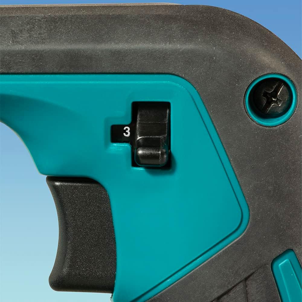 Makita in use clearing garden leaves demonstrating efficient debris removal