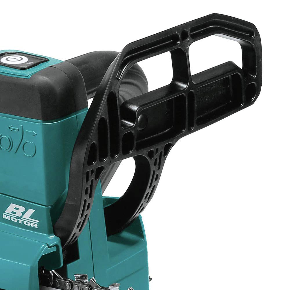 Makita in-use pruning shot demonstrating cordless mobility and reduced noise