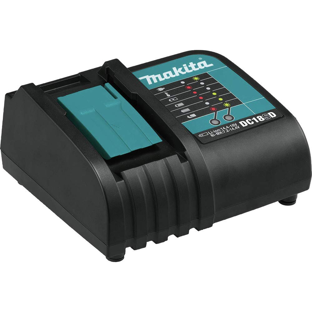 Makita side profile of outer rotor motor showcasing brushless efficiency benefit
