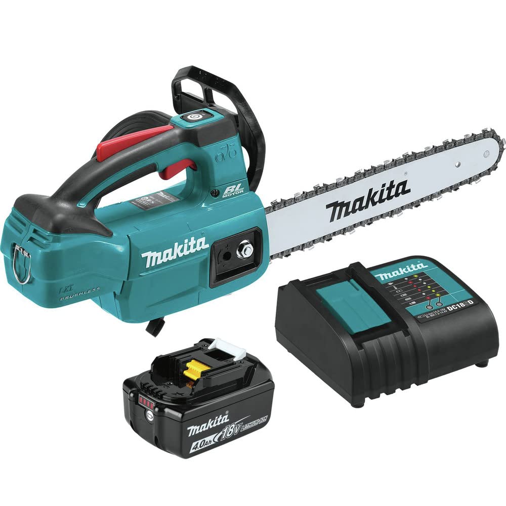 Makita top-handle front view showing compact design and improved control
