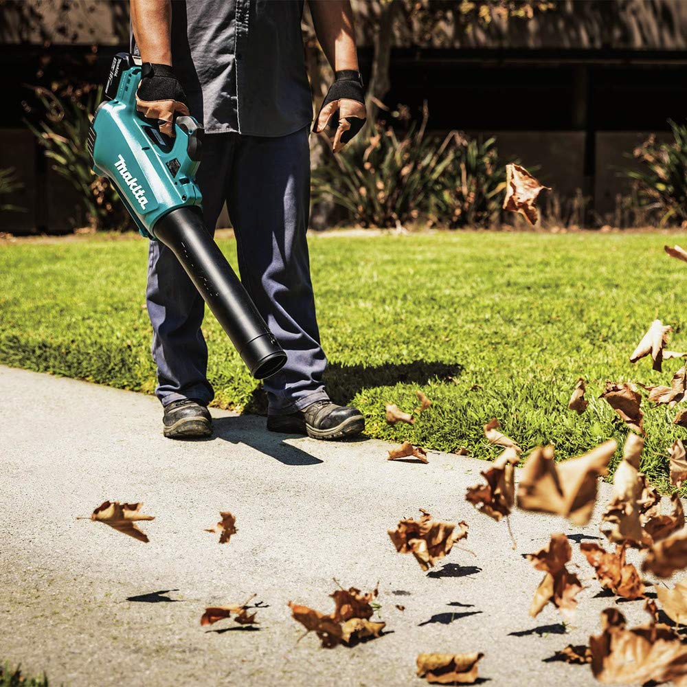 Makita 18V LXT battery and charger group showing fast charge benefit