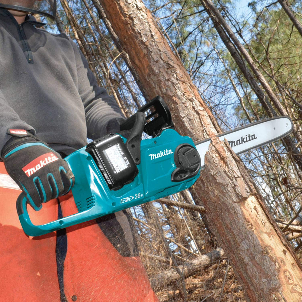 Makita XCU04CM control panel with safety switch and variable speed for user control