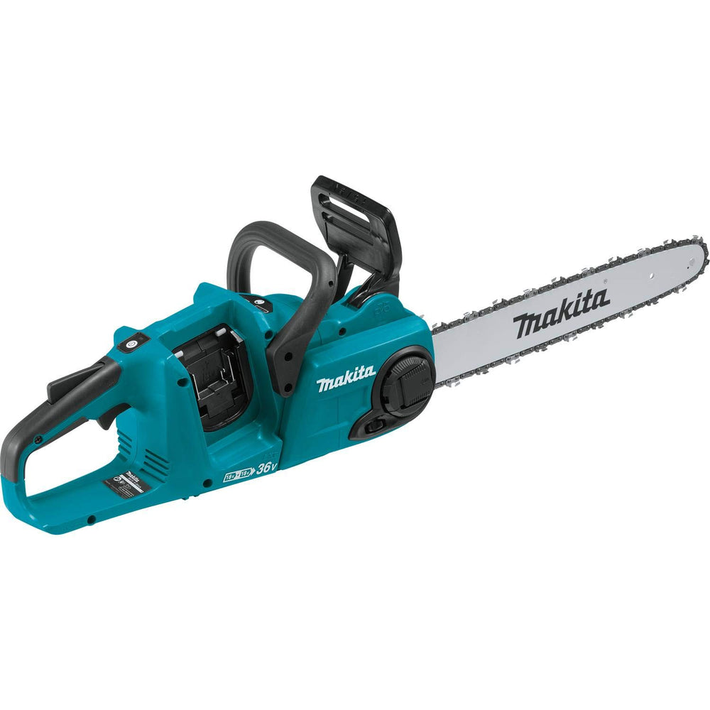 Makita XCU04CM side profile highlighting direct-drive motor for consistent cutting power