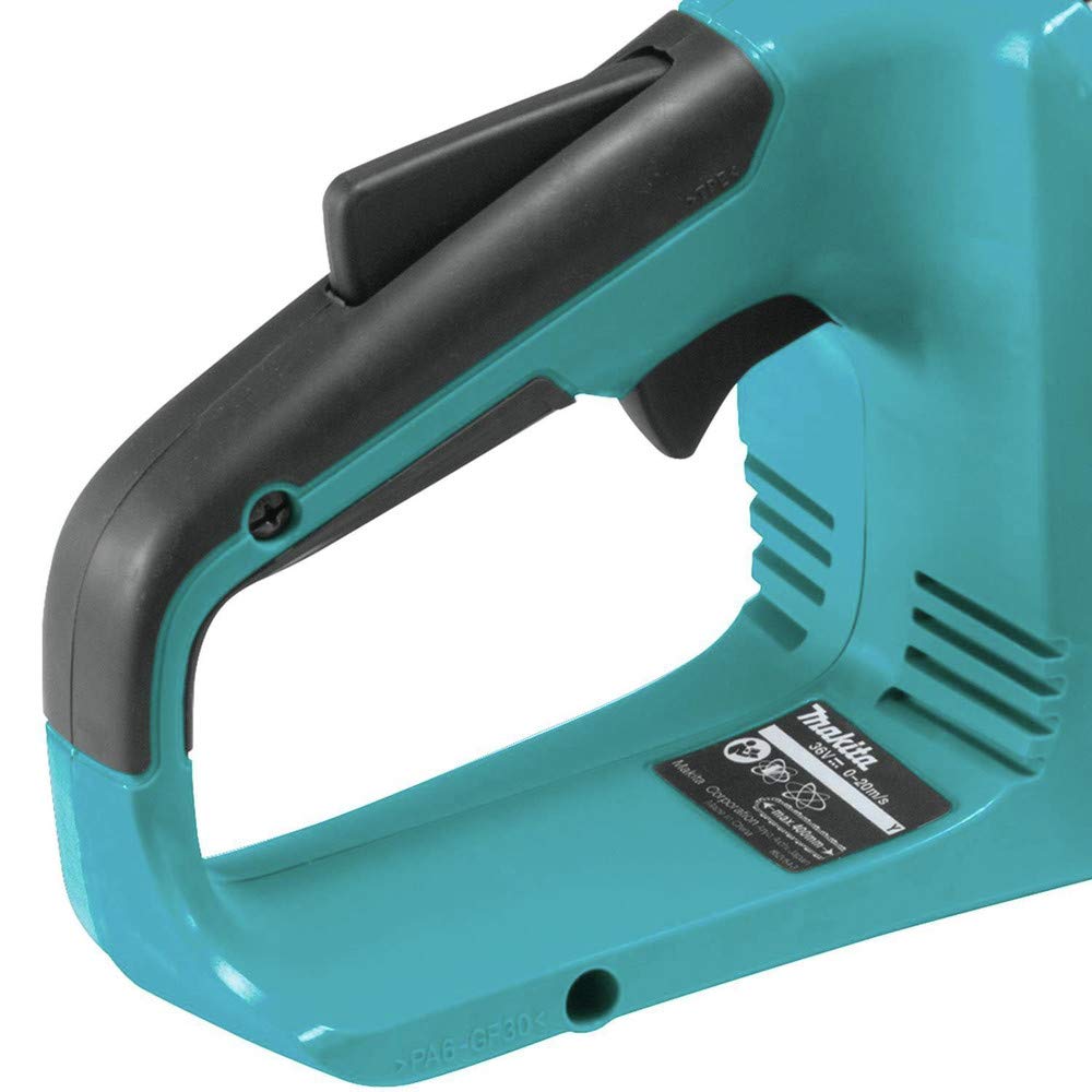 Makita XCU04Z control panel with LED and lock-off for safer operation