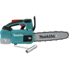 Makita top-handle detail illustrating ergonomic grip for safer cutting