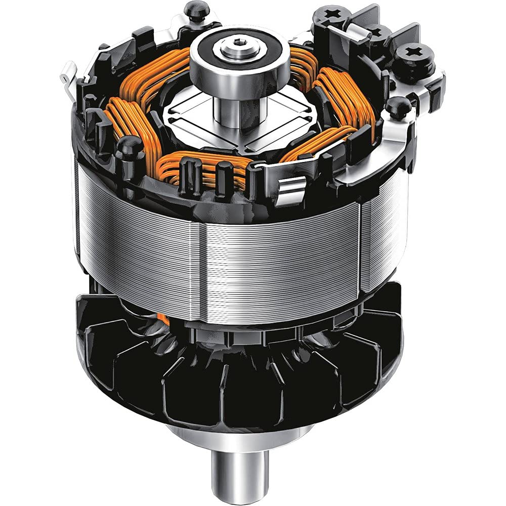 Makita XGT motor housing back view showing durable brushless construction for long life
