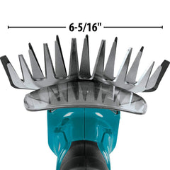 Makita hedge-trimmer blade attached for quick conversion and versatility