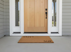 Malibu General Elements mat in doorway showing correct 30x17 size and neat fit