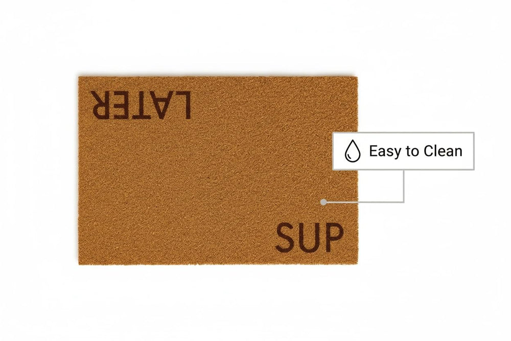 Malibu General Elements mat catching mud from wet shoes to protect indoor floors