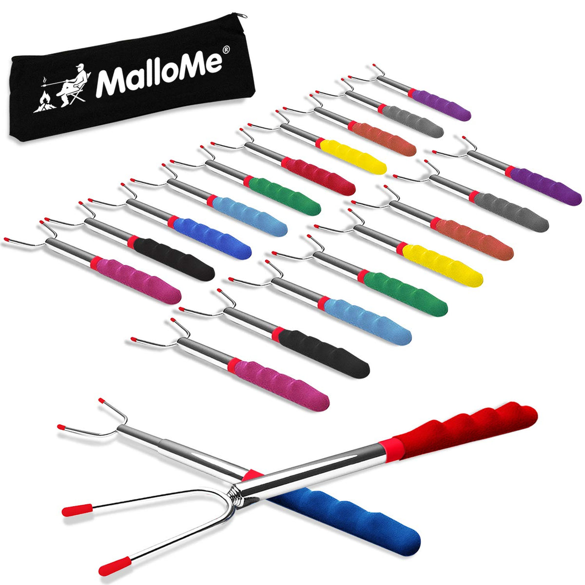 MalloMe front packaging 20-pack showing included sticks and pouch increases convenience