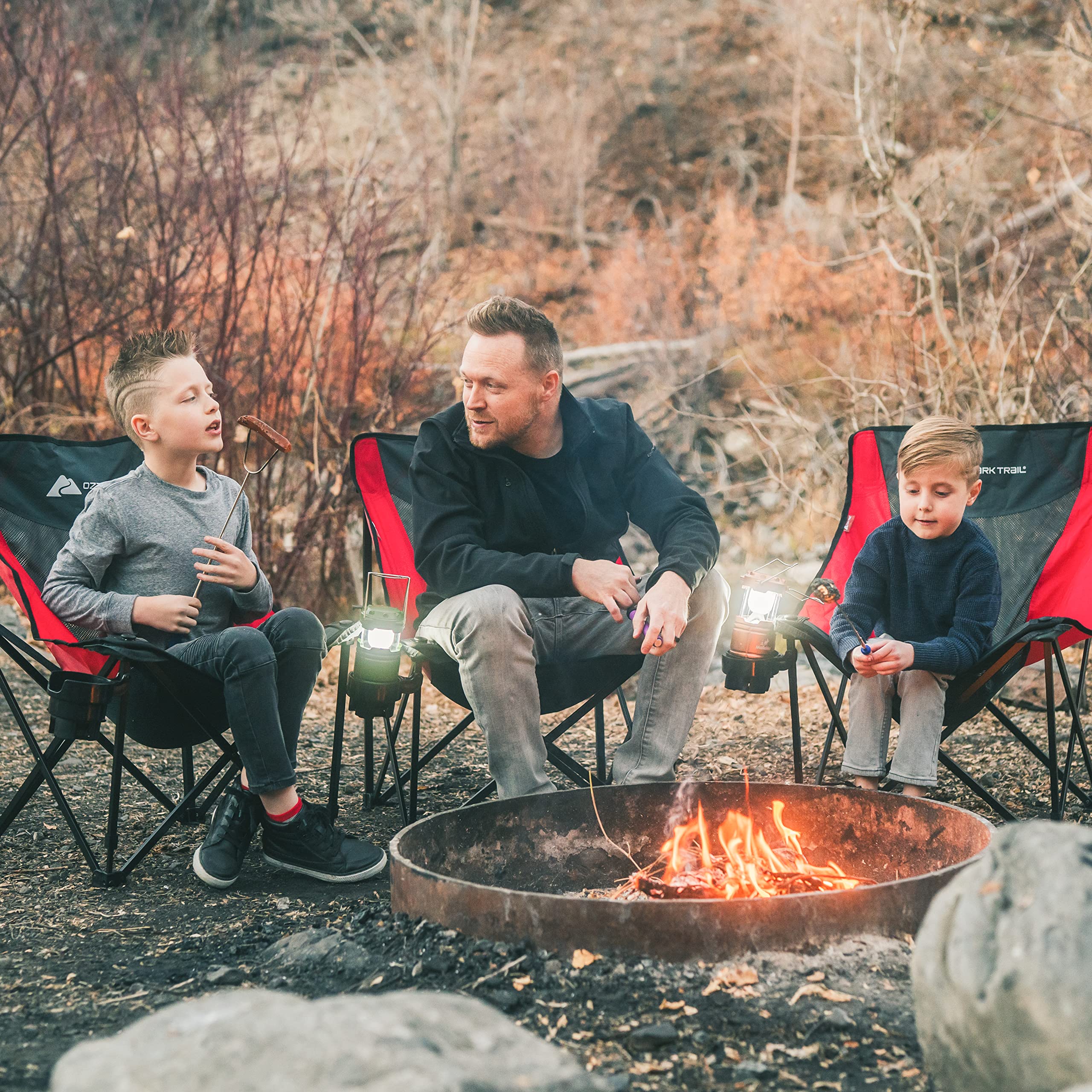 MalloMe hot dog and s'more on prongs showing versatile use