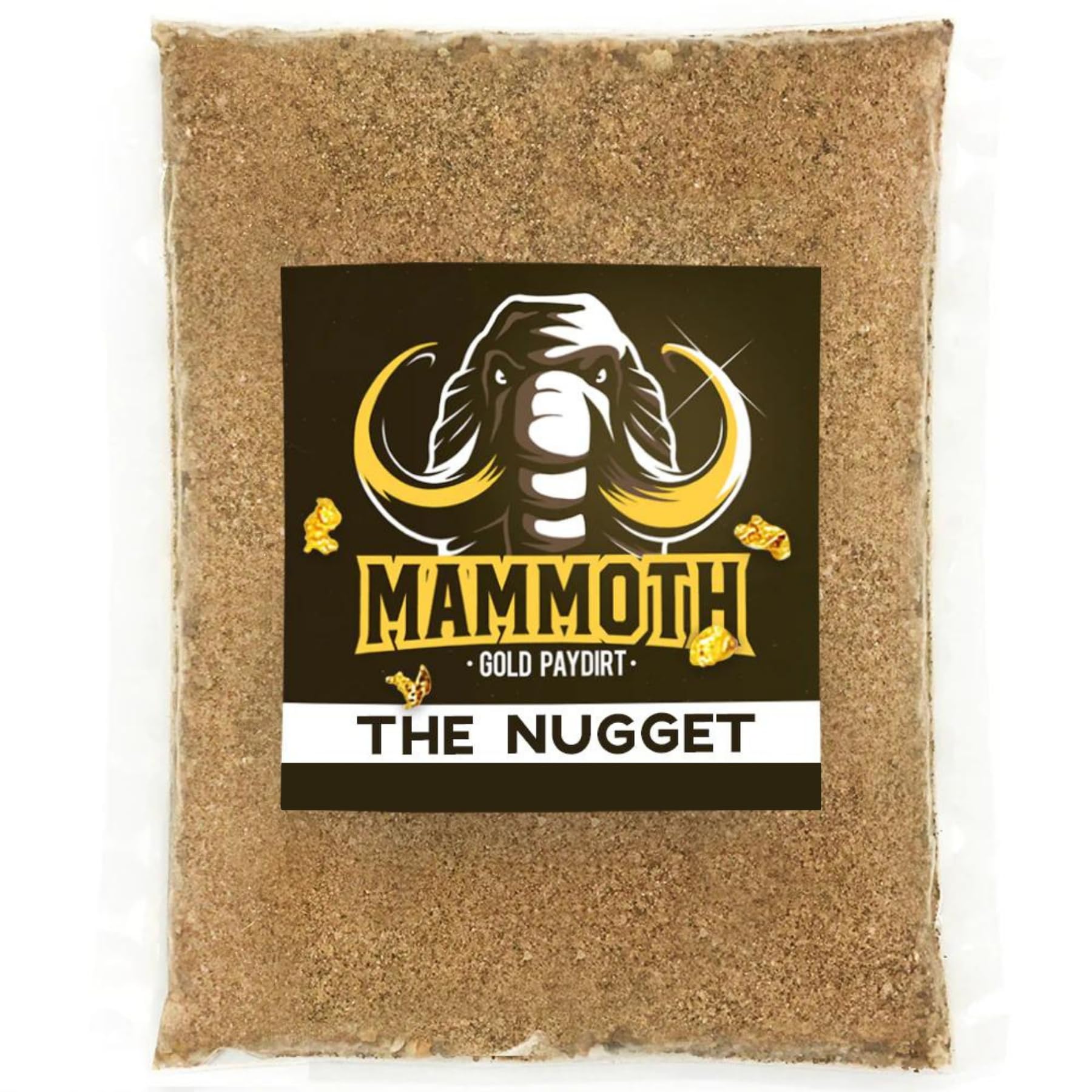Mammoth Paydirt front bag showing sealed concentrate and clear branding benefit: ready-to-pan