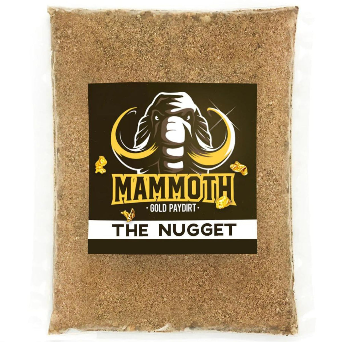 Mammoth Paydirt front bag showing sealed concentrate and clear branding benefit: ready-to-pan