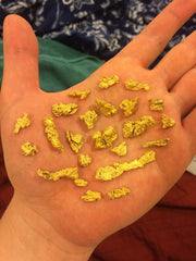 Mammoth Paydirt close-up texture revealing gold flakes and minerals for easier identification