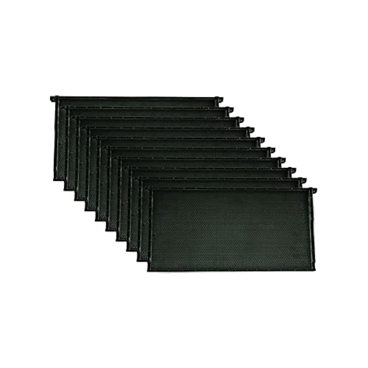 Mann Lake front view of black 9 1/8 inch frame showing ready-to-use benefit