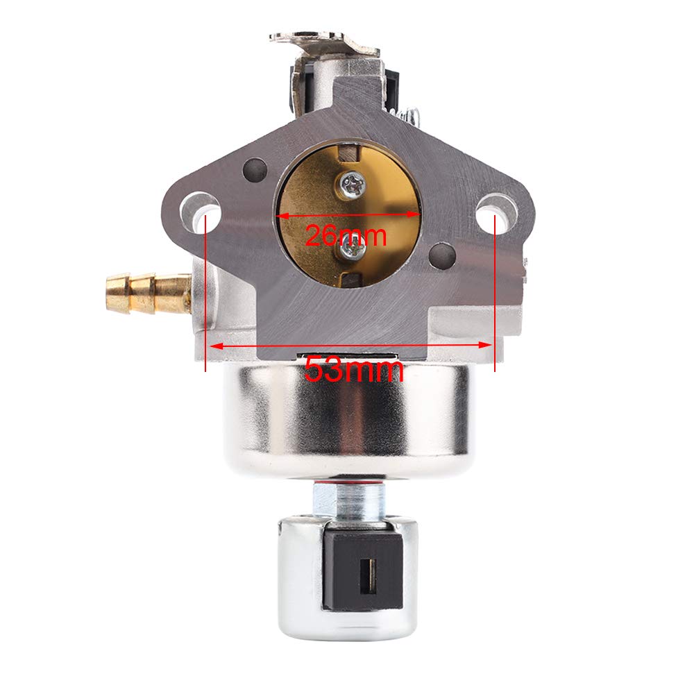 Mannial carburetor mounting flange showing bolt holes for correct alignment