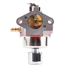 Mannial carburetor mounting flange showing bolt holes for correct alignment