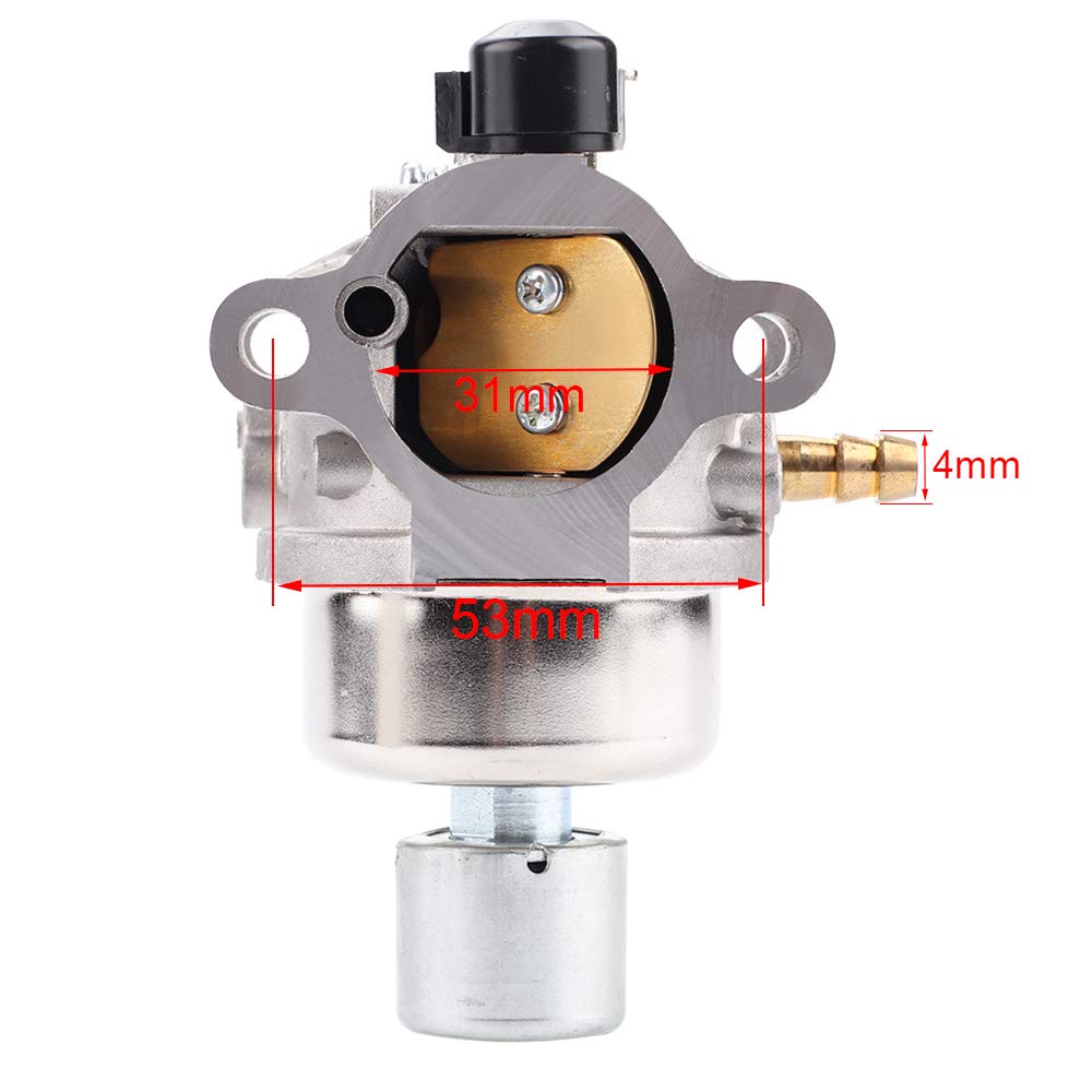 Mannial carburetor top detail highlighting build quality and ports
