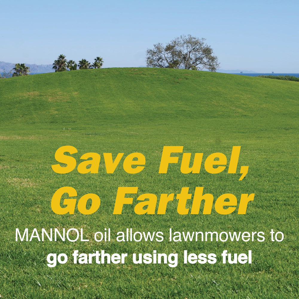 MANNOL oil texture close-up showing smooth synthetic consistency