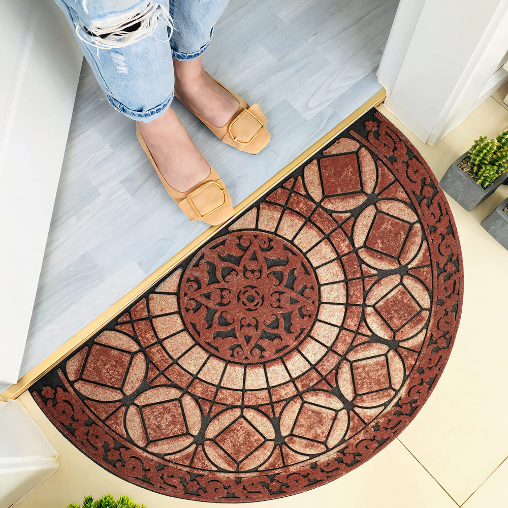 MANO mat on doorstep in setting enhancing curb appeal and practical protection
