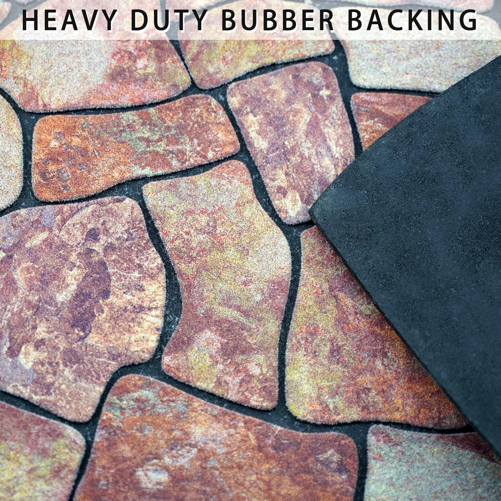 MANO non-slip rubber backing gripping porch for safety
