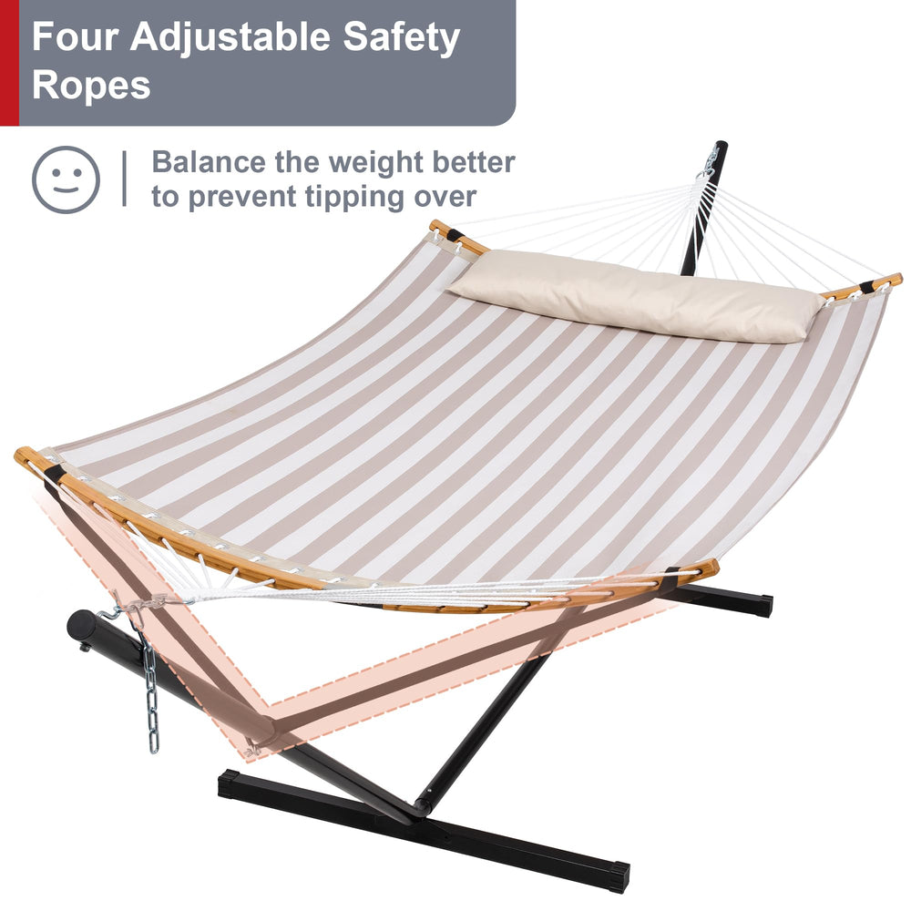 mansion home detailed view of powder-coated steel stand for stability
