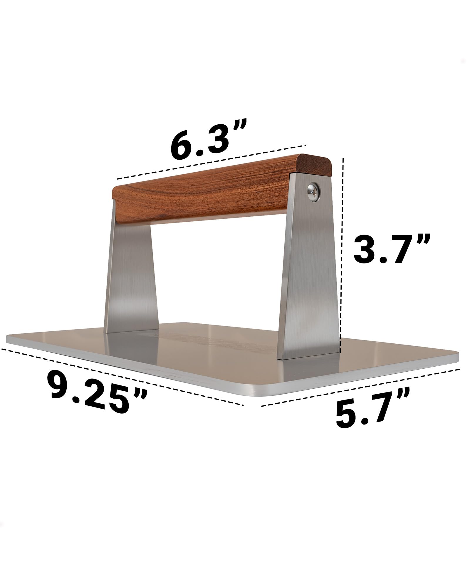 Manucode product packaging and label highlighting stainless steel build and weight